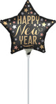 Satin New Year 9" Air-fill Balloon (requires heat sealing)