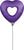 Purple Royale Heart 14" Balloon