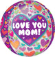 Happy Mother's Day Playful Hearts Orbz 16" Balloon