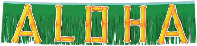 4' Aloha Fringe Banner - The Beistle Company