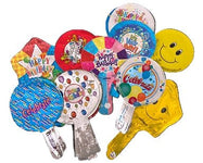 4" Foil Balloon Assortment - Birthday (50ct)