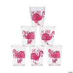 Luau Flamingo Shot Glasses 2 1/4″  by Fun Express from Instaballoons