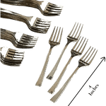 4" Mini Dessert Forks - Silver (36ct) - Natural Star Inc