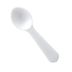 4" Mini Dessert Spoons - White (36ct) - Natural Star Inc