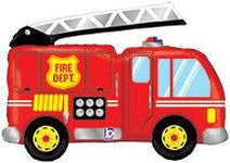 40" FIRE TRUCK - Foil Balloon (PKG) - Betallic