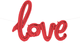 40" Love Script Balloon - Red - Northstar Balloons