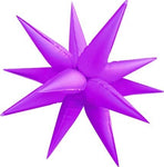 40" Neon Exploding Stars Balloon - Winner Party