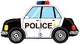 40" Police Car - Betallic