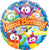 Owl Stars Happy Birthday 17" Balloon