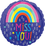 Miss You Raindrops 17" Balloon