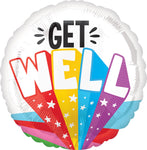 Get Well Bursting Type 18" Balloon