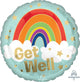 Get Well Golden Rainbow 17" Balloon