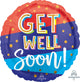 Get Well Bouncy Type 17" Balloon