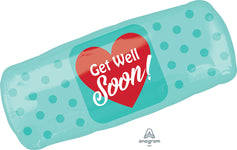 Get Well Soon Bandaid 29" Balloon