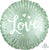 Satin Mint Green Love Burst 18" Balloon