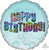 Happy Birthday Rainbow Sequins 17" Balloon