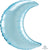 Pastel Blue Crescent 26" Balloon