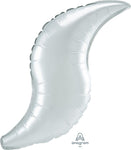 White Satin Curve 28" Balloon