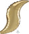 Gold Sateen Curve 36" Balloon