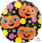 Day of the Dead Pumpkins 17" Balloon