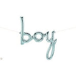 42" Boy Script Balloon - Pastel Blue - Northstar Balloons