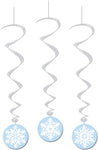 42" Hanging Decorations - Snowman (3ct) - The Beistle Company
