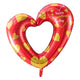 42" Open Heart - Red and Gold Valentine - Party America