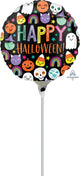 Halloween Happy Faces 4" Air-fill Balloon (requires heat sealing)