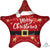 Santa Christmas Star 19" Balloon