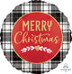 Christmas Plaid 17" Balloon