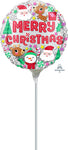 Christmas Buddies 9" Air-fill Balloon (requires heat sealing)