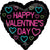 Neon Valentine 17" Balloon