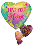 Tropical Mom Floating Hearts 30" Balloon