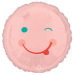 Pink Smiley 17" Balloon