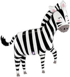 43" Jungle Zebra (Pkg) Foil Balloon - Betallic