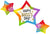 Colorful Boss's Day Star Trio 39" Balloon