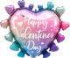 Valentine's Day Ombre Hearts 27″ Balloon