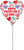 Happy Valentine's Day Cute Hearts 9" Air-fill Balloon (requires heat sealing)