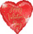 Happy Valentine's Day Tiny Gold Hearts 18" Balloon