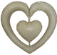 44" Heart-To-Heart - Cream - Winner Party