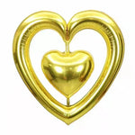 44" Heart-To-Heart - Gold - Winner Party