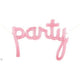 34" Party Script Balloon - Clear Pink - Northstar Balloons