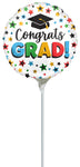 Multi-Colored Grad 9" Air-fill Balloon (requires heat sealing)