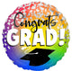 Congrats Grad Confetti 18" Balloon