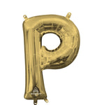 Letter P - Anagram - White Gold (air-fill Only) 16″ Balloon