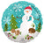 Satin Woodland Snowman 18" Balloon