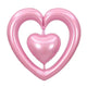 44in Open Double Heart Pink 44″