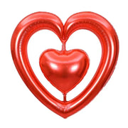 44in Open Double Heart Red 44″ by Imported from Instaballoons
