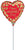 Golden Happy Valentine's Day 4" Air-fill Balloon (requires heat sealing)