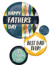 Happy Father's Day Retro Renew Circles 28" Balloon